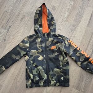 Nike Camo Jacket with Orange Accents